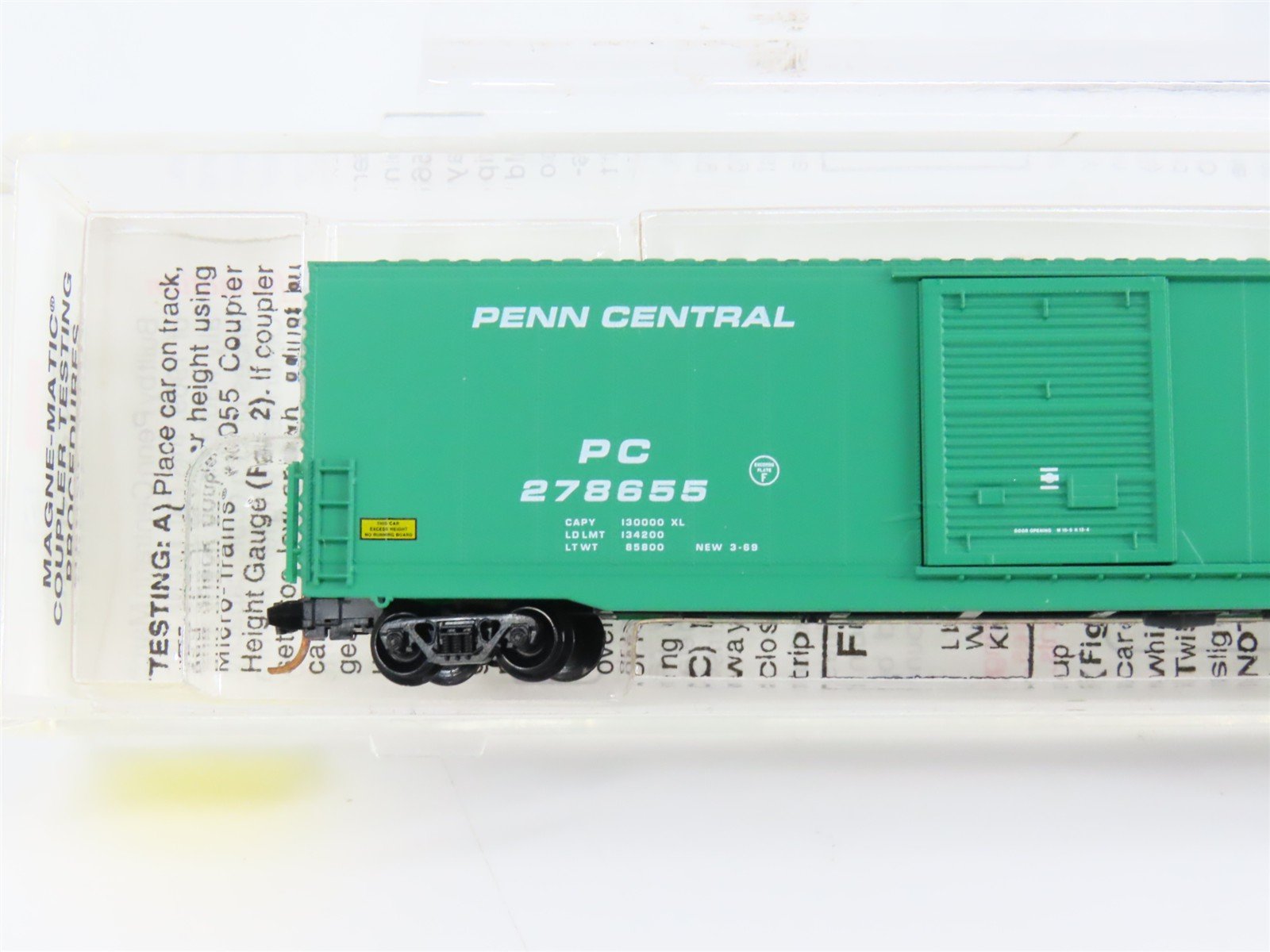 N Scale Micro-Trains 104020 PC Penn Central 60' Box Car 278655 RTR