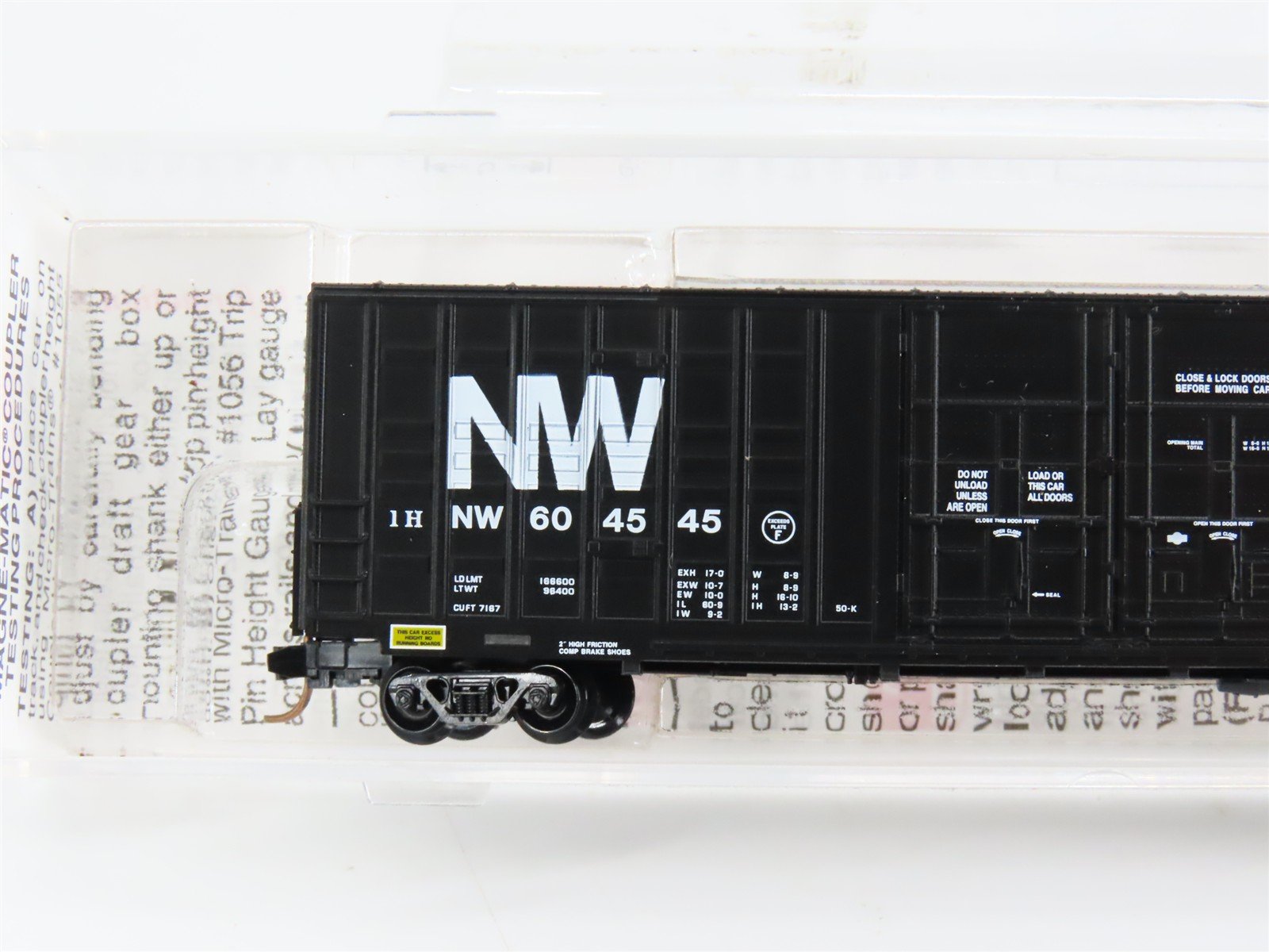 N Scale Micro-Trains 103070 NW Norfolk & Western 60' Waffle Side Box Car RTR