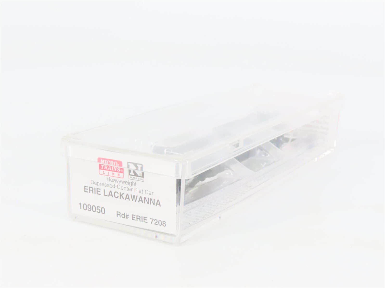 N Scale Micro-Trains 109050 Erie Lackawanna Depressed-Center Flat Car 7208 RTR