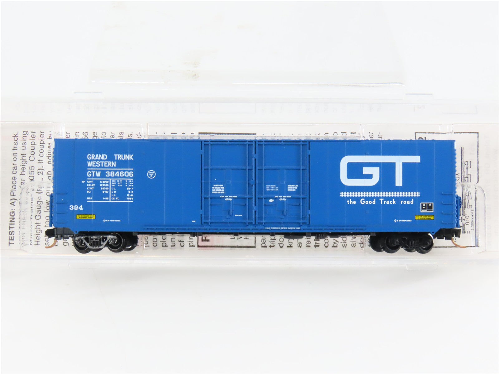 N Scale Micro-Trains 102080 GTW Grand Trunk Western 60' Box Car 384606 RTR
