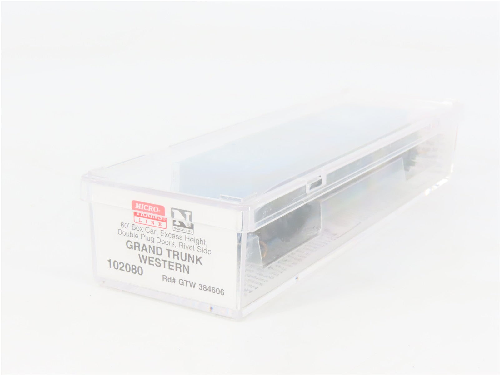 N Scale Micro-Trains 102080 GTW Grand Trunk Western 60' Box Car 384606 RTR
