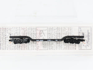 N Scale Micro-Trains 109030 Norfolk & Western 53' Depressed-Center Flat Car RTR
