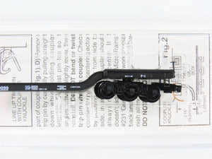 N Scale Micro-Trains 109030 Norfolk & Western 53' Depressed-Center Flat Car RTR