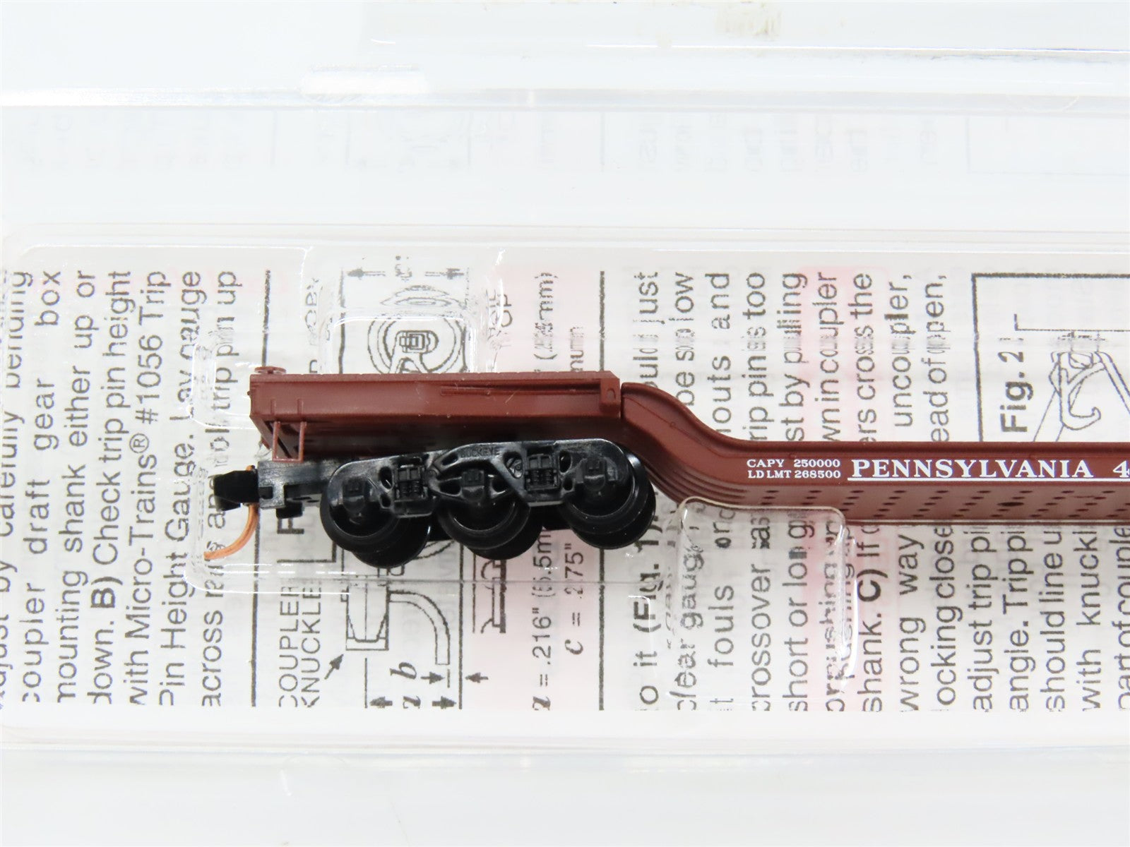 N Scale Micro-Trains 109010 PRR Pennsylvania Railroad Flat Car 470011 RTR