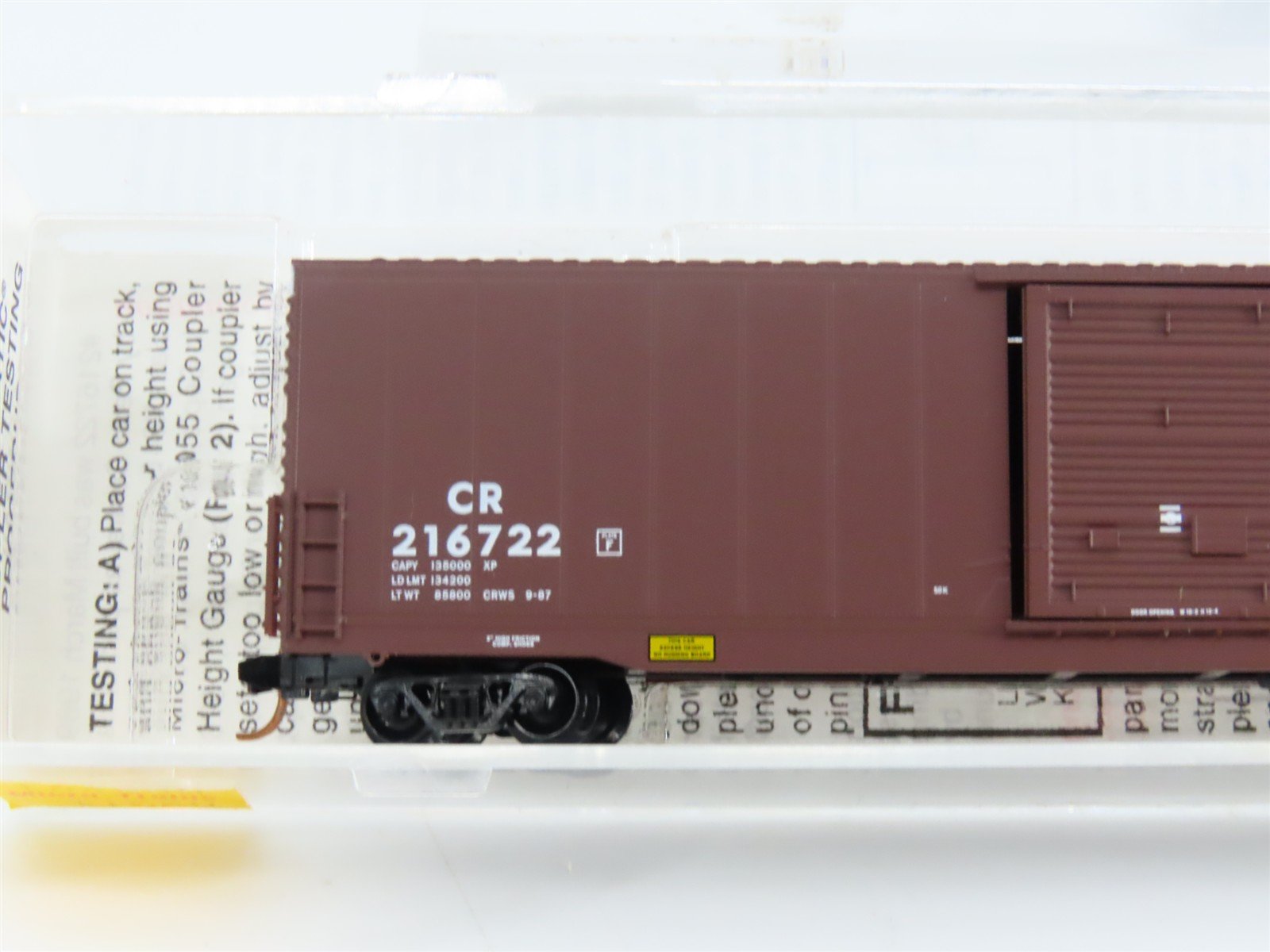 N Scale Micro-Trains 104040 CR Conrail 60' Excess Height Single Door Box Car RTR