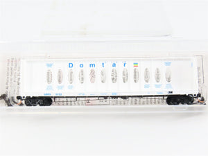 N Scale Micro-Trains 53510 GBRX Domtar Gypsum 60' Center Partition Flat Car RTR