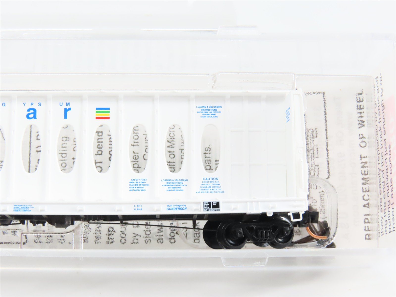 N Scale Micro-Trains 53510 GBRX Domtar Gypsum 60' Center Partition Flat Car RTR