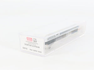 N Scale Micro-Trains 53510 GBRX Domtar Gypsum 60' Center Partition Flat Car RTR
