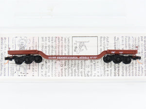 N Scale Micro-Trains 109010 Pennsylvania Railroad Depressed-Center Flat Car RTR