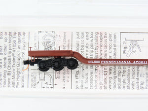 N Scale Micro-Trains 109010 Pennsylvania Railroad Depressed-Center Flat Car RTR
