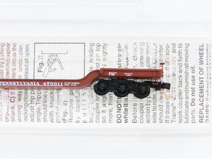 N Scale Micro-Trains 109010 Pennsylvania Railroad Depressed-Center Flat Car RTR