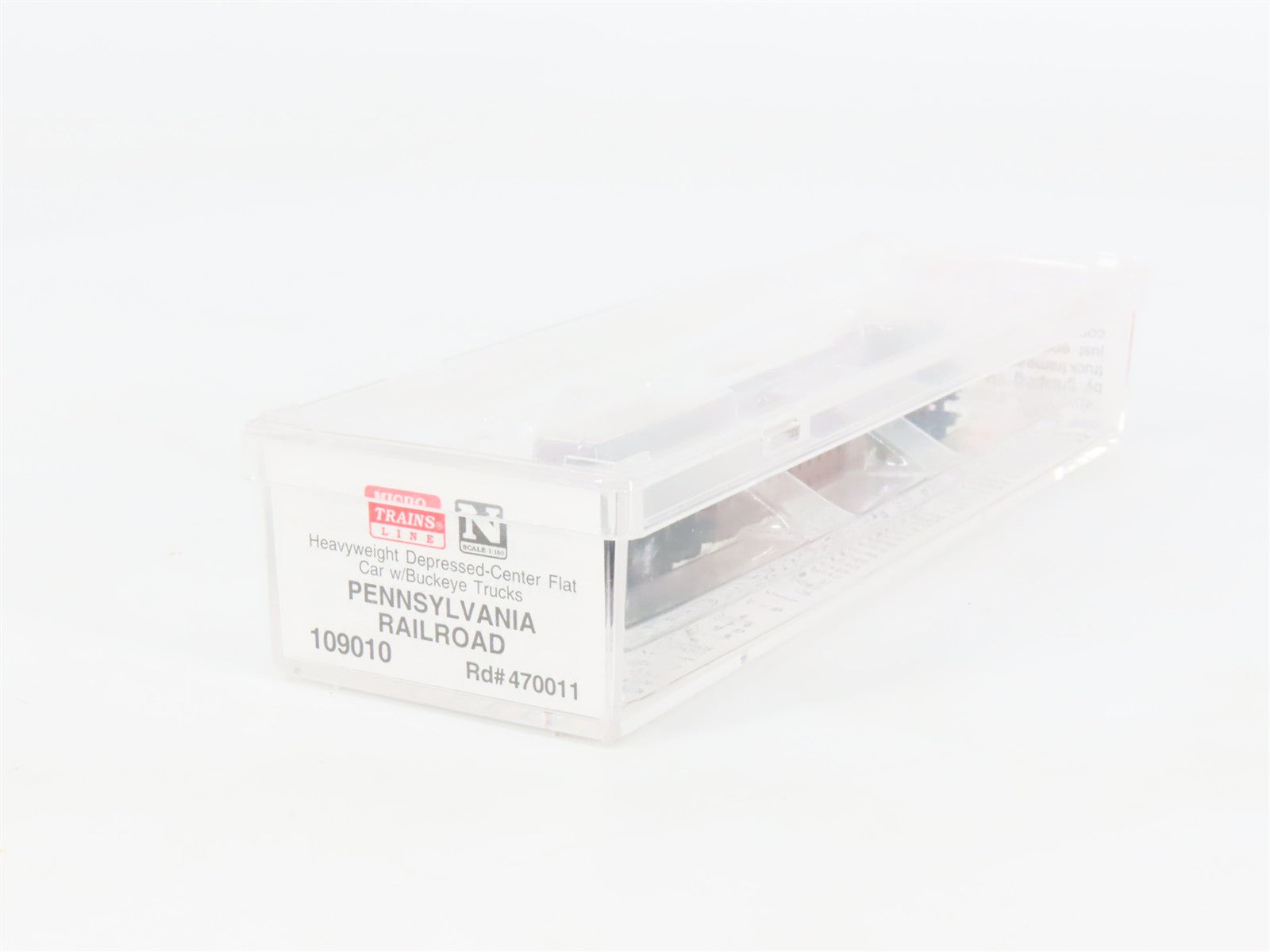 N Scale Micro-Trains 109010 Pennsylvania Railroad Depressed-Center Flat Car RTR
