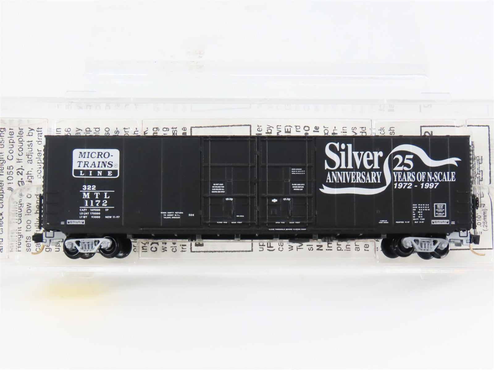 N Scale Micro-Trains 102030 MTL Micro-Trains Line 60' Box Car 1172 RTR