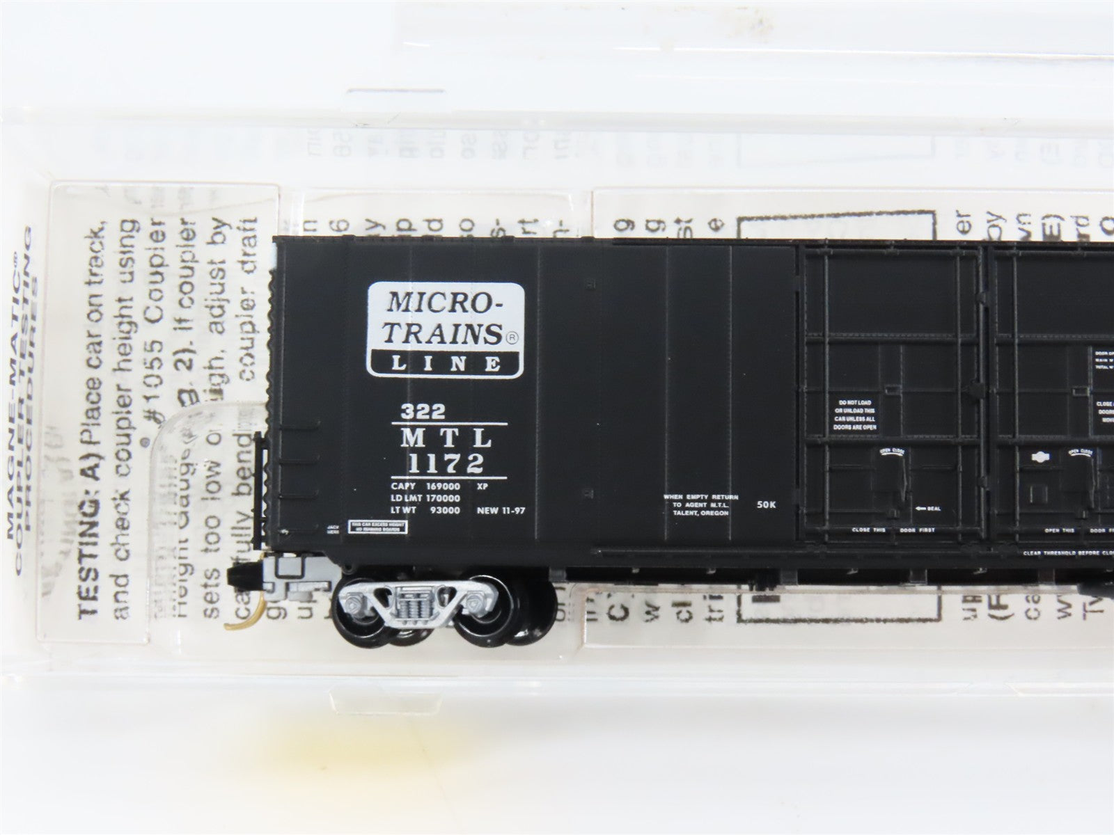 N Scale Micro-Trains 102030 MTL Micro-Trains Line 60' Box Car 1172 RTR