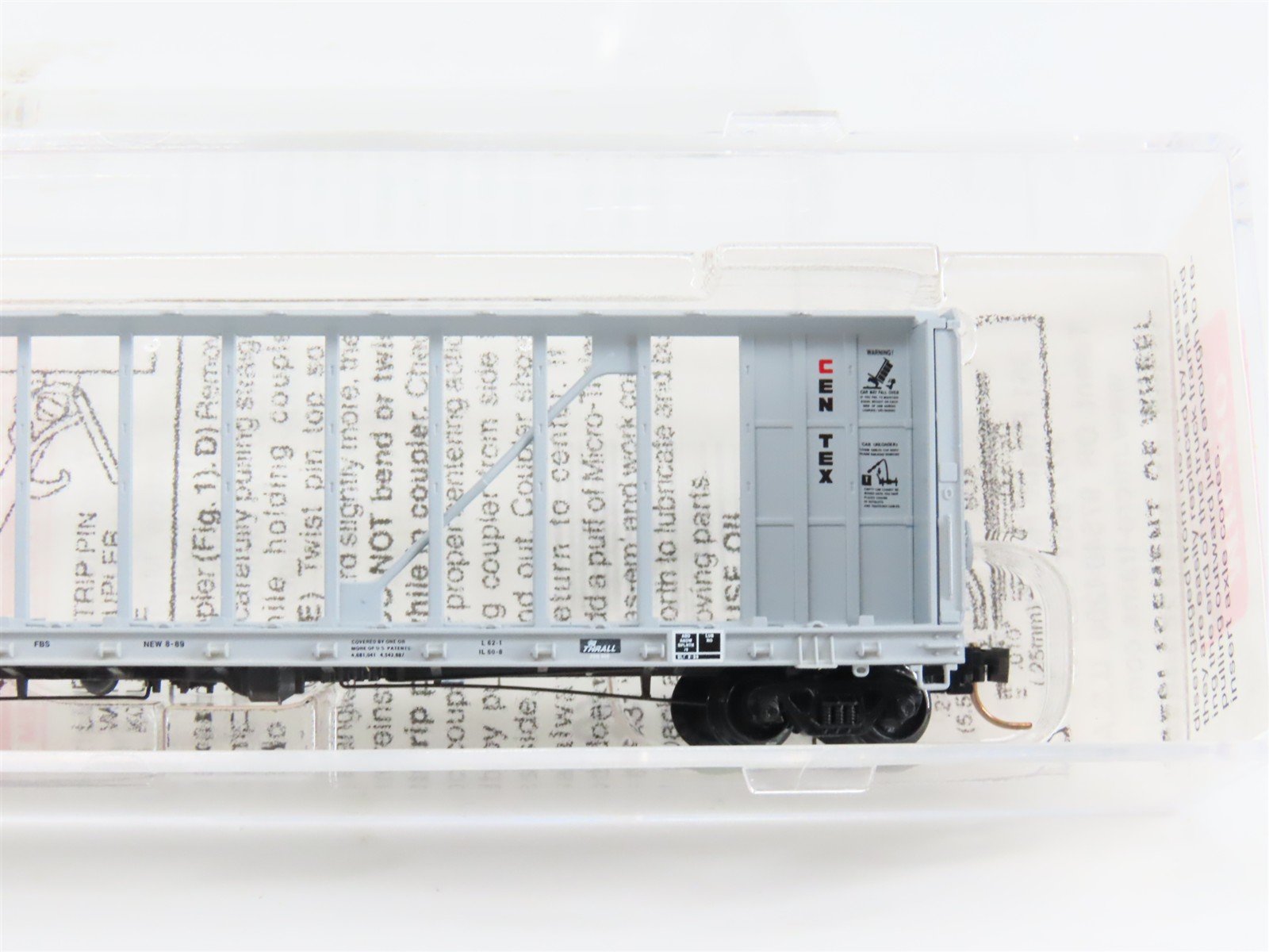 N Scale Micro-Trains 53720 TCAX CENTEX 60' Centerbeam Flat Car 700061 RTR