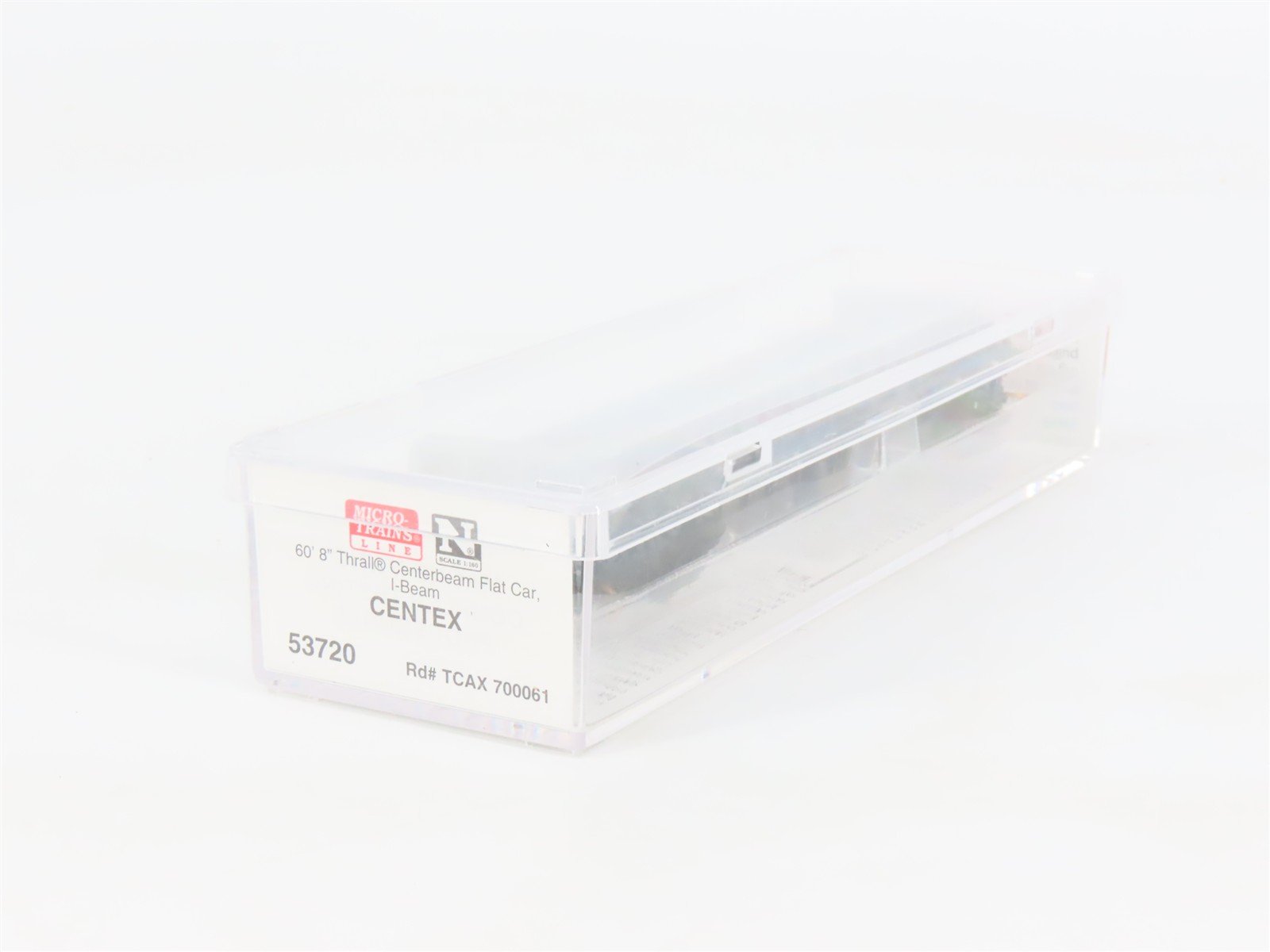 N Scale Micro-Trains 53720 TCAX CENTEX 60' Centerbeam Flat Car 700061 RTR