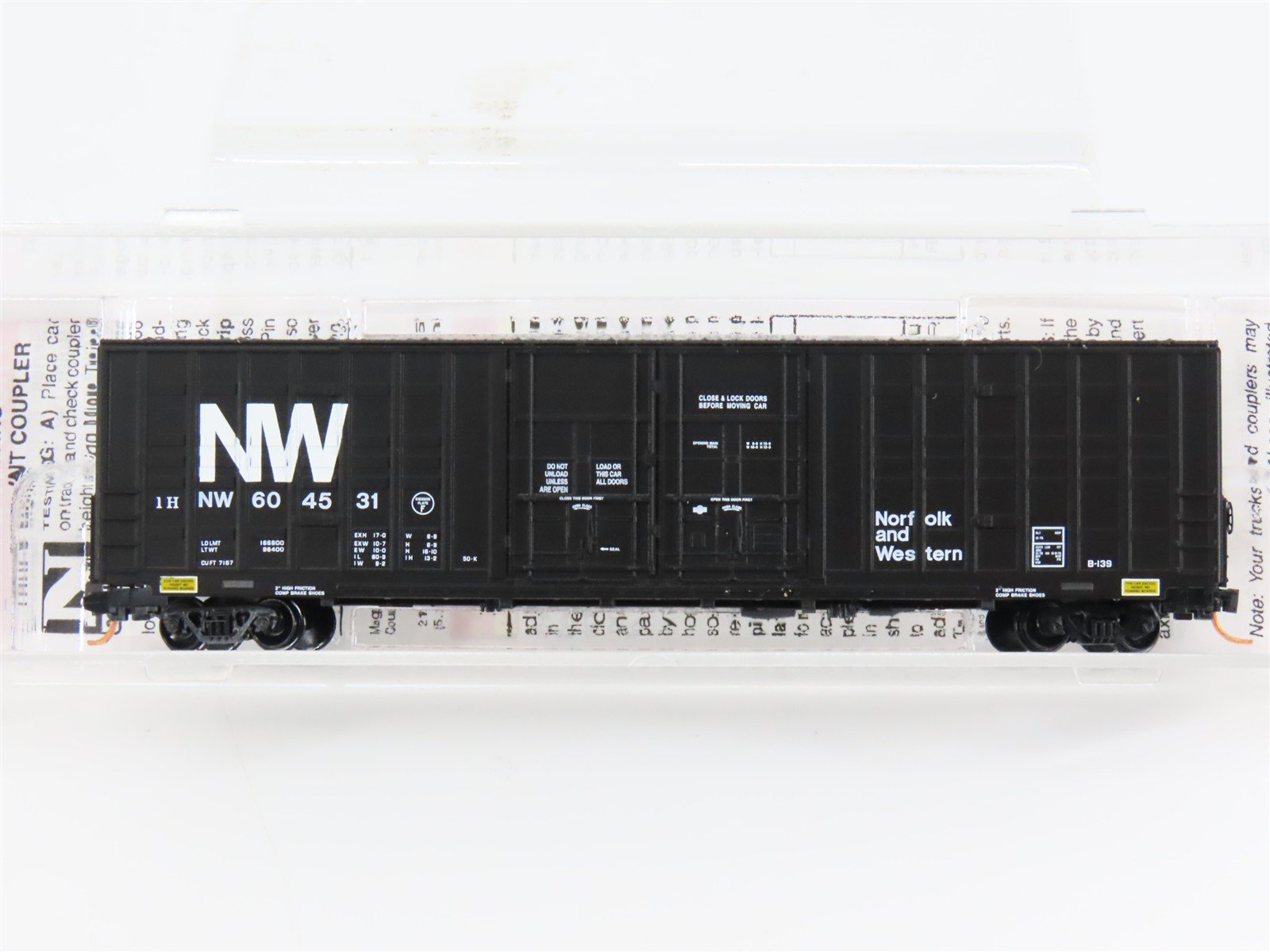 N Scale Micro-Trains 10300070 NW Norfolk & Western 60' Box Car 604531 RTR