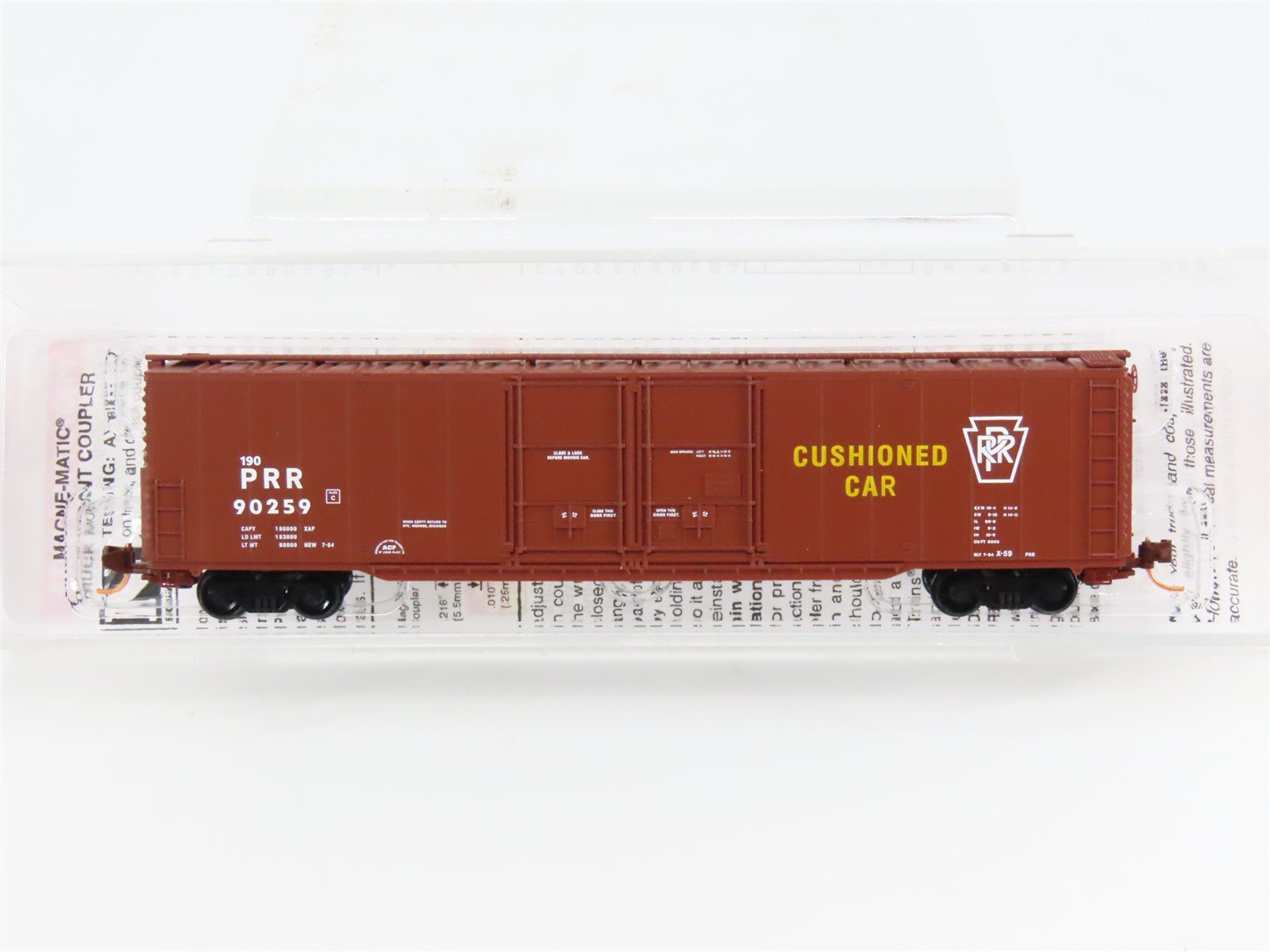 N Scale Micro-Trains 12200072 PRR Pennsylvania Railroad 60' Box Car 90259 RTR