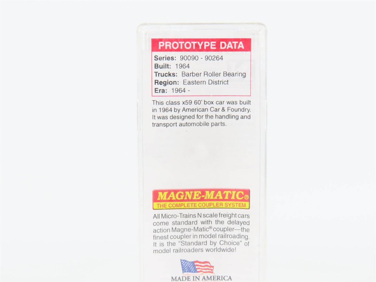 N Scale Micro-Trains 12200072 PRR Pennsylvania Railroad 60' Box Car 90259 RTR