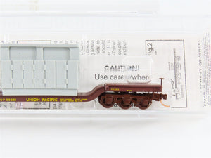 N Scale Micro-Trains 109220 UP Union Pacific Depressed-Center Flat Car 50001 RTR
