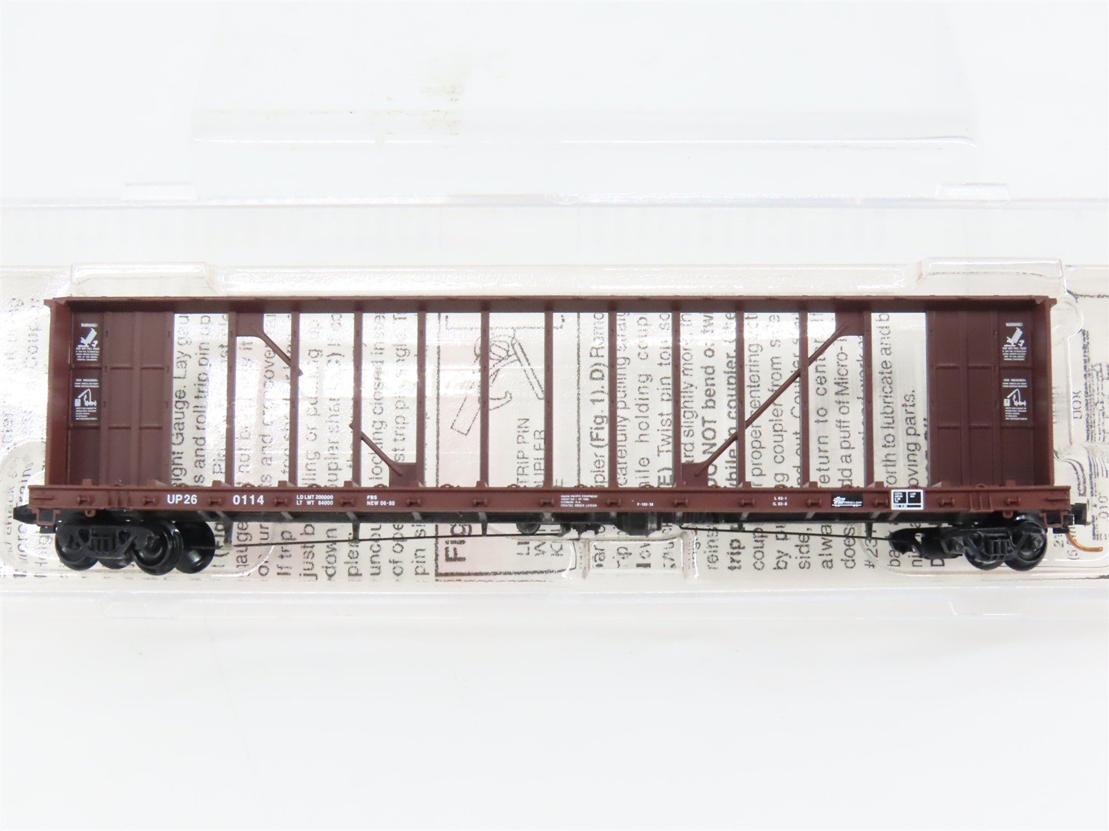 N Scale Micro-Trains 53710 UP Union Pacific 60' Flat Car 260114 RTR