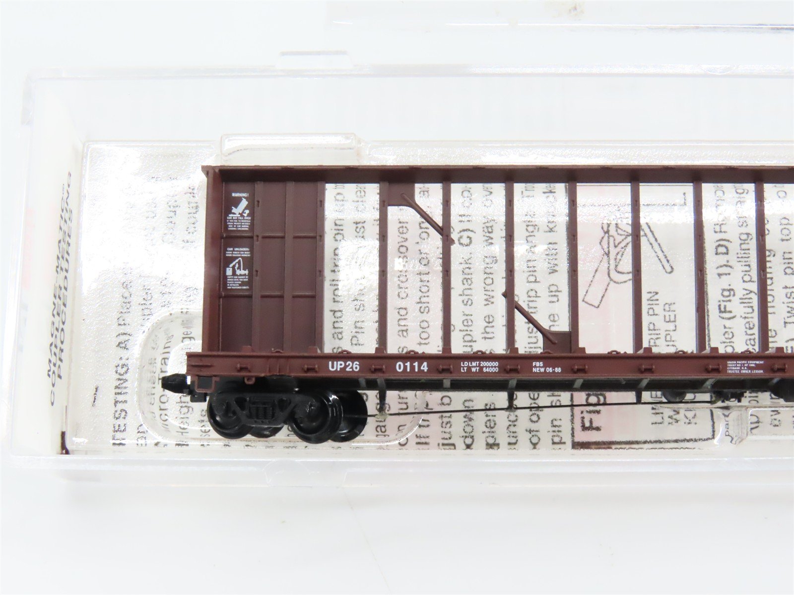 N Scale Micro-Trains 53710 UP Union Pacific 60' Flat Car 260114 RTR