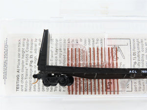 N Scale Micro-Trains 54120 ACL Atlantic Coast Line Bulkhead Flat Car 78595 RTR