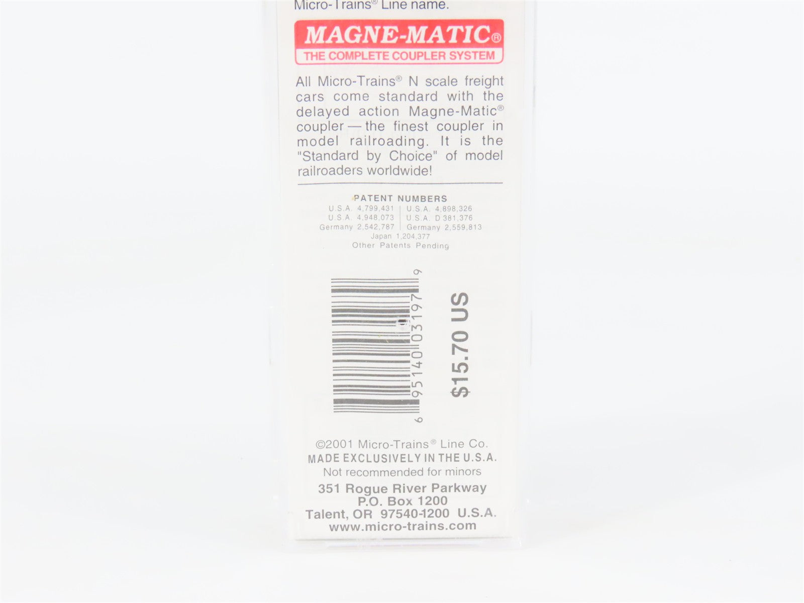 N Scale Micro-Trains 54120 ACL Atlantic Coast Line Bulkhead Flat Car 78595 RTR