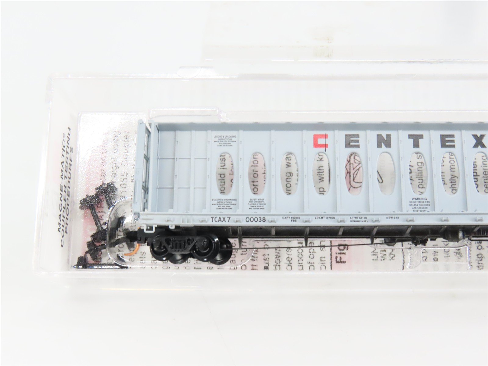 N Scale Micro-Trains 53040 TCAX Centex 60' Thrall Centerbeam Flat Car 700038 RTR