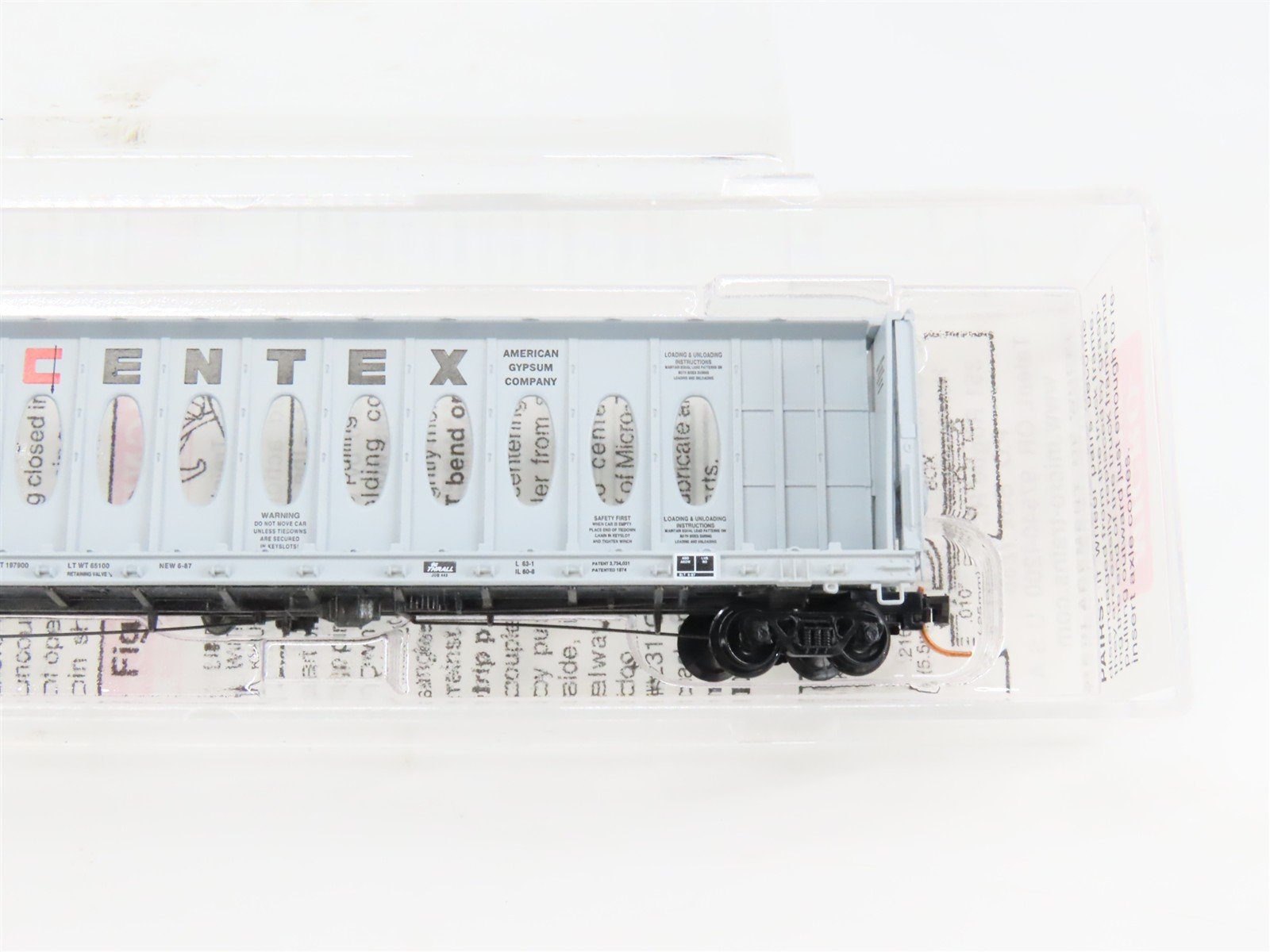 N Scale Micro-Trains 53040 TCAX Centex 60' Thrall Centerbeam Flat Car 700038 RTR
