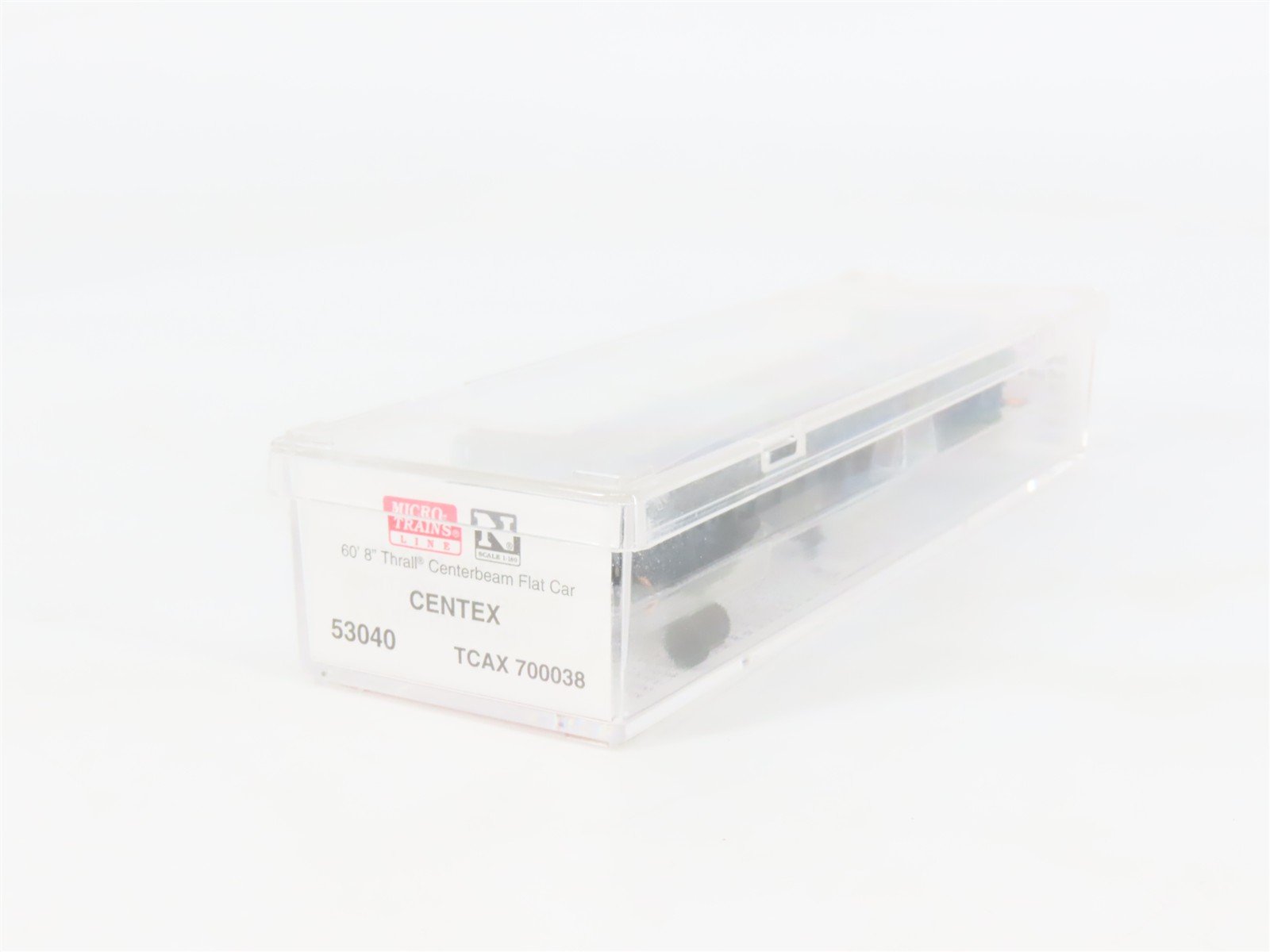 N Scale Micro-Trains 53040 TCAX Centex 60' Thrall Centerbeam Flat Car 700038 RTR