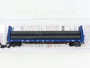 N Scale Micro-Trains 05400110 MRL Montana Rail Link 61' Bulkhead Flat Car RTR