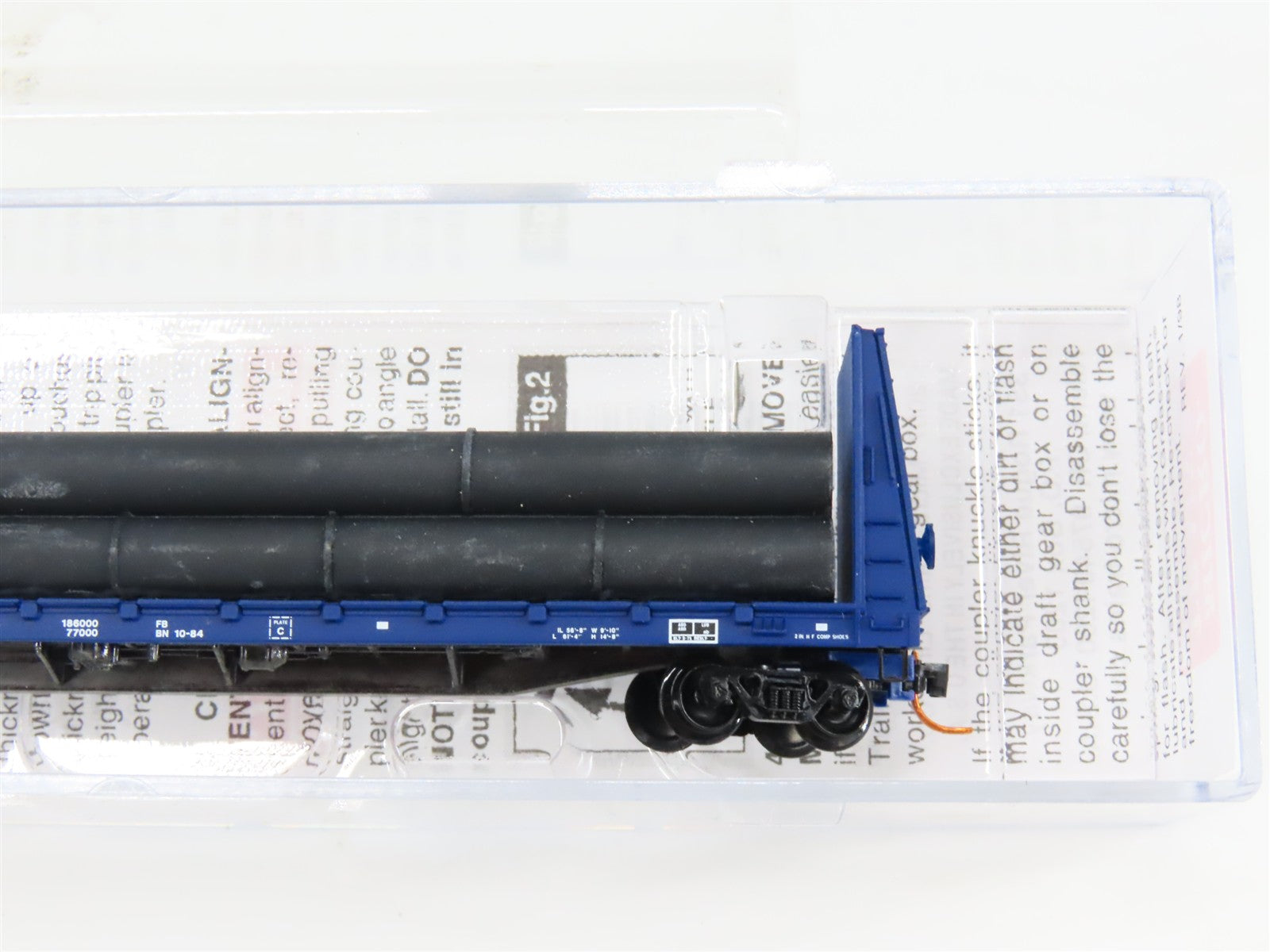 N Scale Micro-Trains 05400110 MRL Montana Rail Link 61' Bulkhead Flat Car RTR