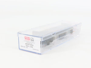 N Scale Micro-Trains 05400110 MRL Montana Rail Link 61' Bulkhead Flat Car RTR
