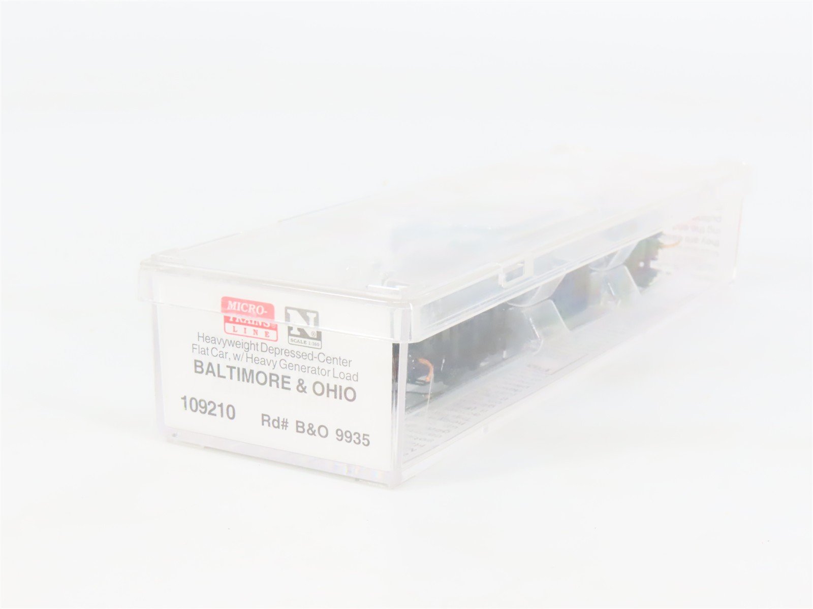 N Scale Micro-Trains 109210 B&O Baltimore & Ohio Flat Car 9935 RTR