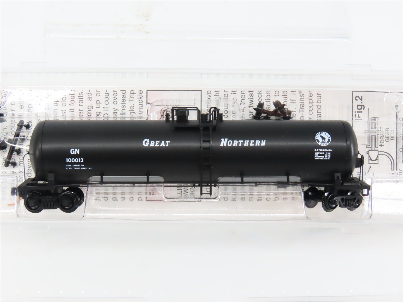 N Scale Micro-Trains 110050 GN Great Northern 56' General Service Tank Car RTR