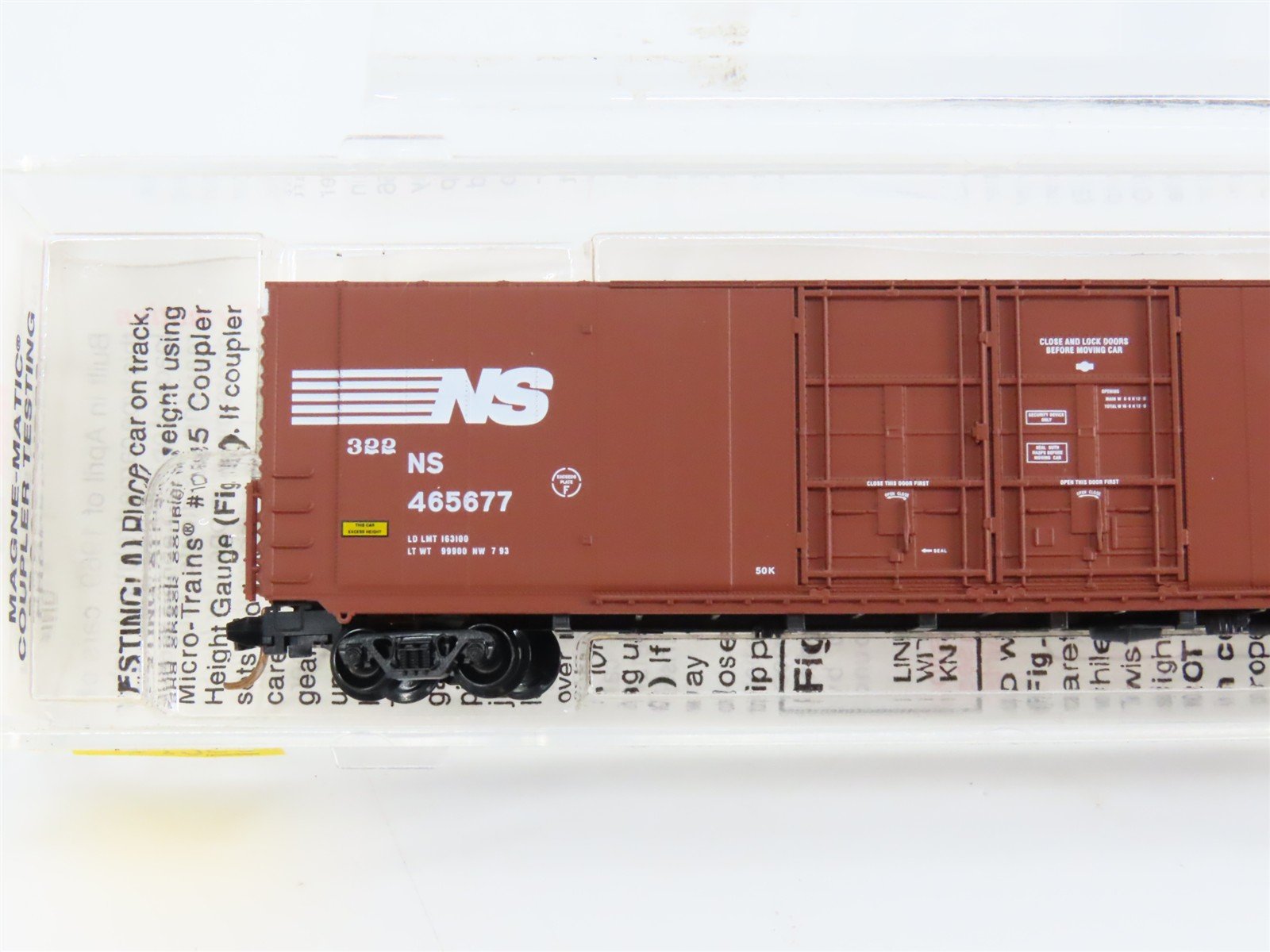 N Scale Micro-Trains 102070 NS Norfolk Southern 60' Box Car 465677 RTR