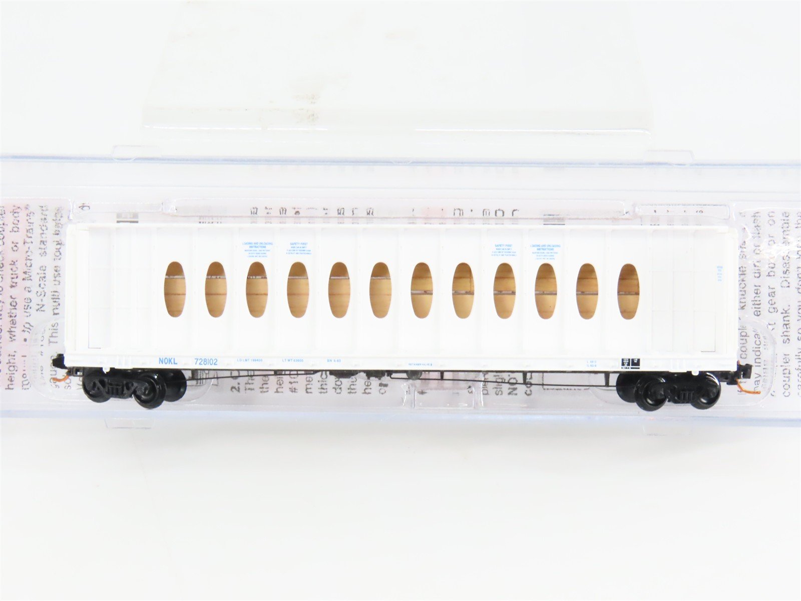 N Scale Micro-Trains 05300520 Northwestern Oklahoma 60' Centerbeam Flat Car RTR