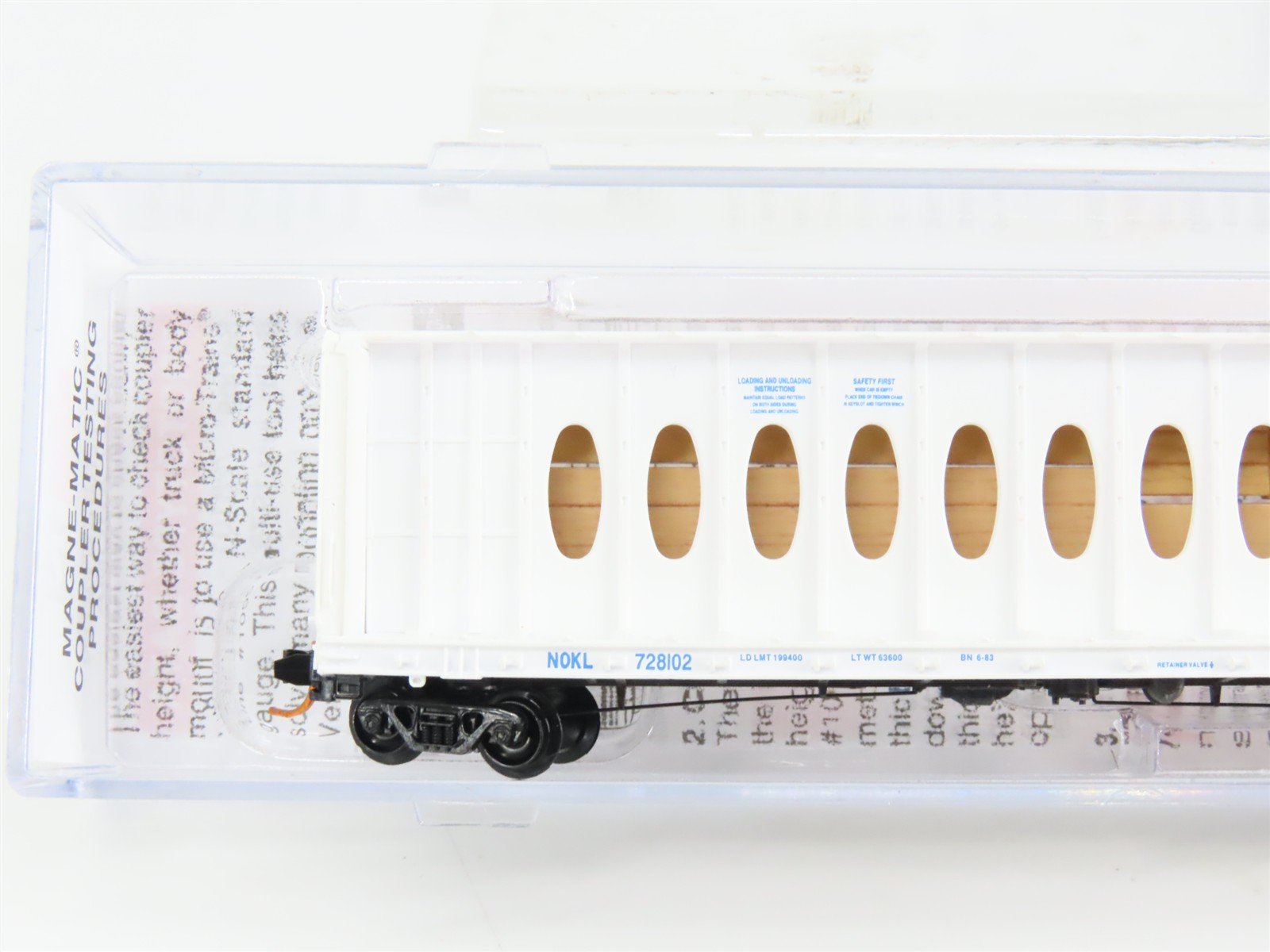 N Scale Micro-Trains 05300520 Northwestern Oklahoma 60' Centerbeam Flat Car RTR