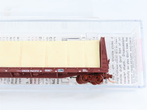 N Scale Micro-Trains 05400152 UP Union Pacific Bulkhead Flat Car 262074 RTR