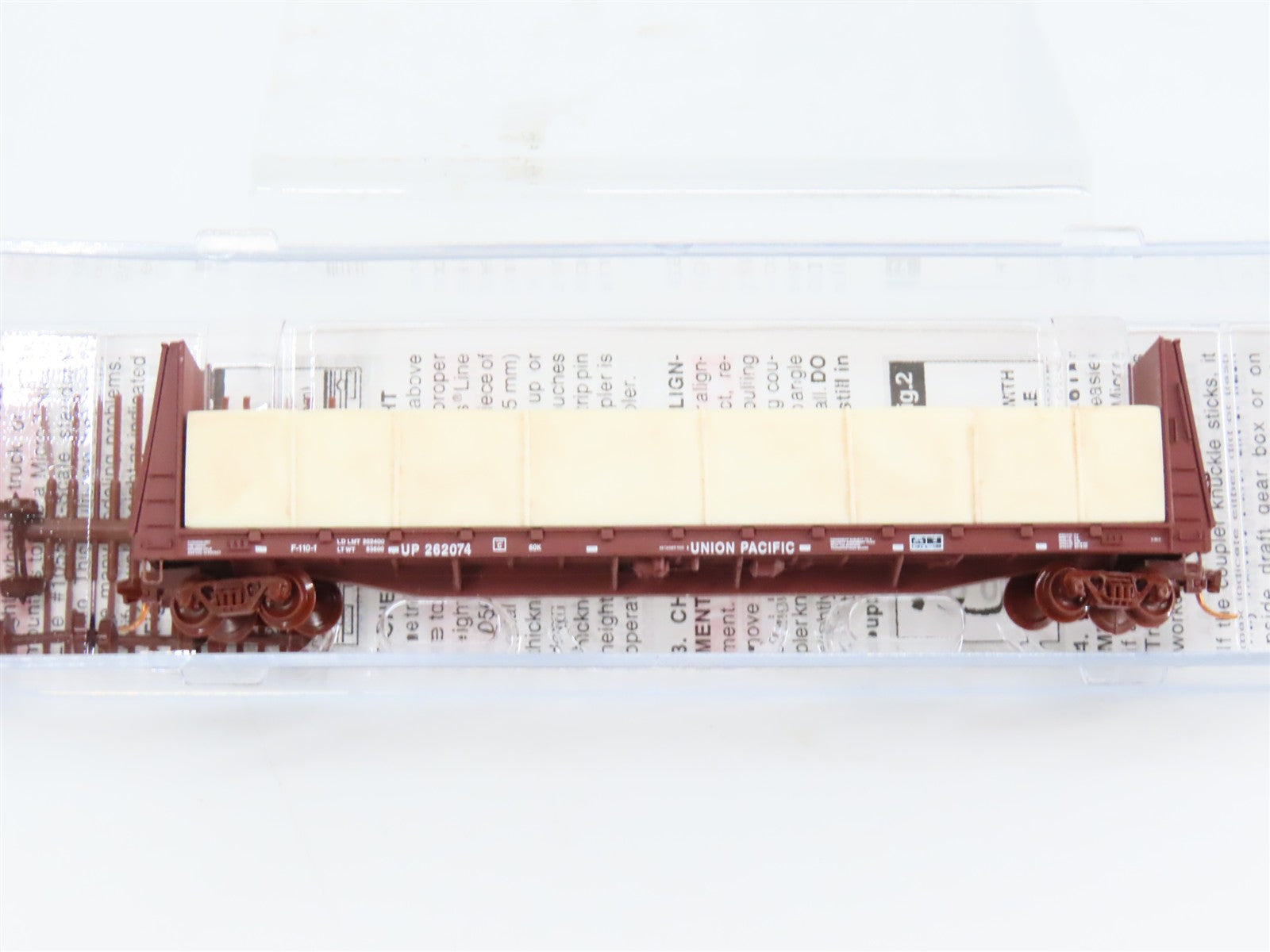 N Scale Micro-Trains 05400152 UP Union Pacific 61' Flat Car 262074 RTR