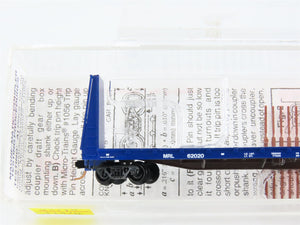 N Scale Micro-Trains 54110 MRL Montana Rail Link 61' Bulkhead Flat Car 62020 RTR