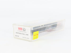 N Scale Micro-Trains 54110 MRL Montana Rail Link 61' Bulkhead Flat Car 62020 RTR