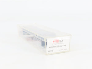 N Scale Micro-Trains 54110 MRL Montana Rail Link 61' Bulkhead Flat Car 62020 RTR