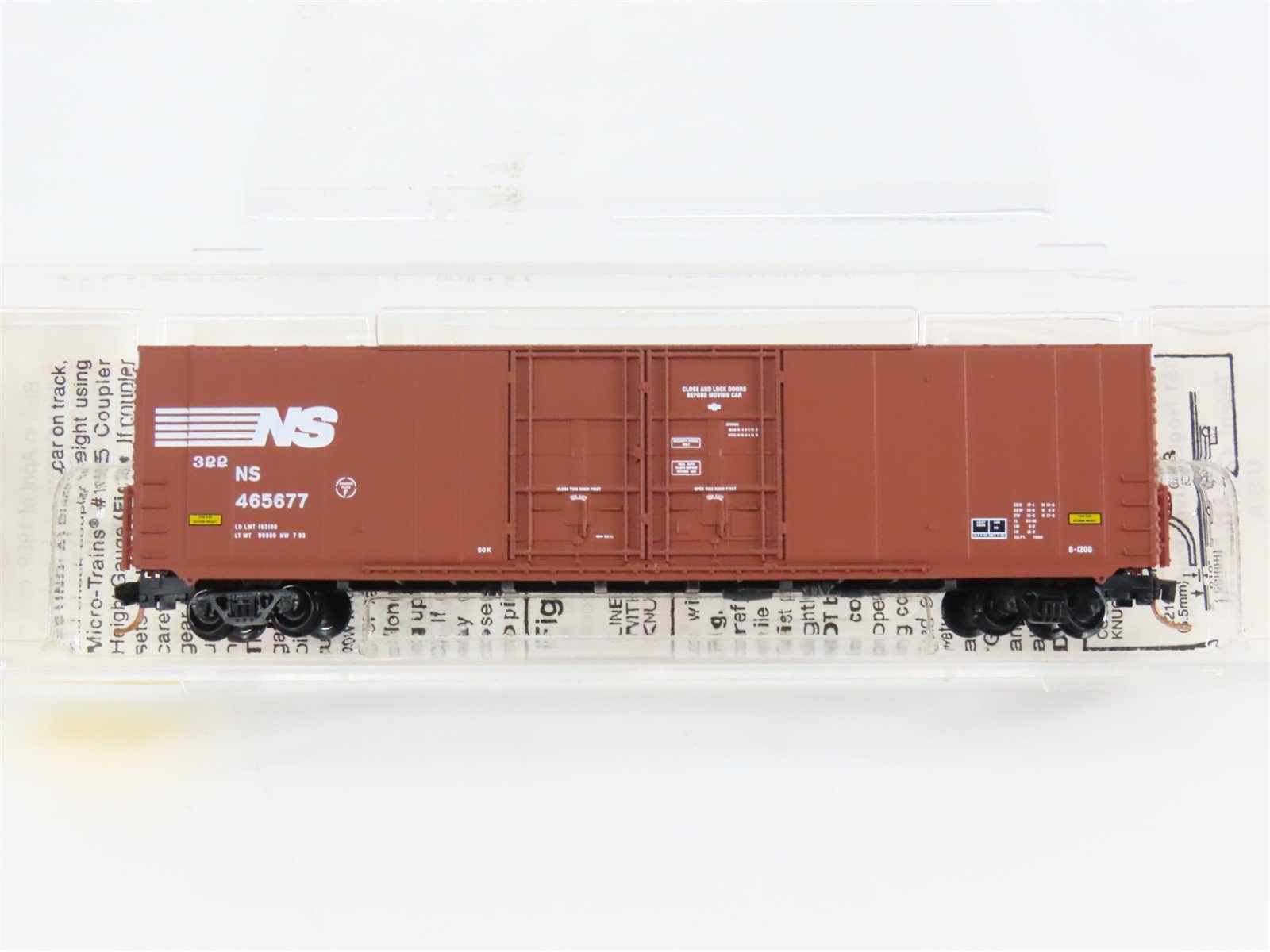 N Scale Micro-Trains 102070 NS Norfolk Southern 60' Box Car 465677 RTR