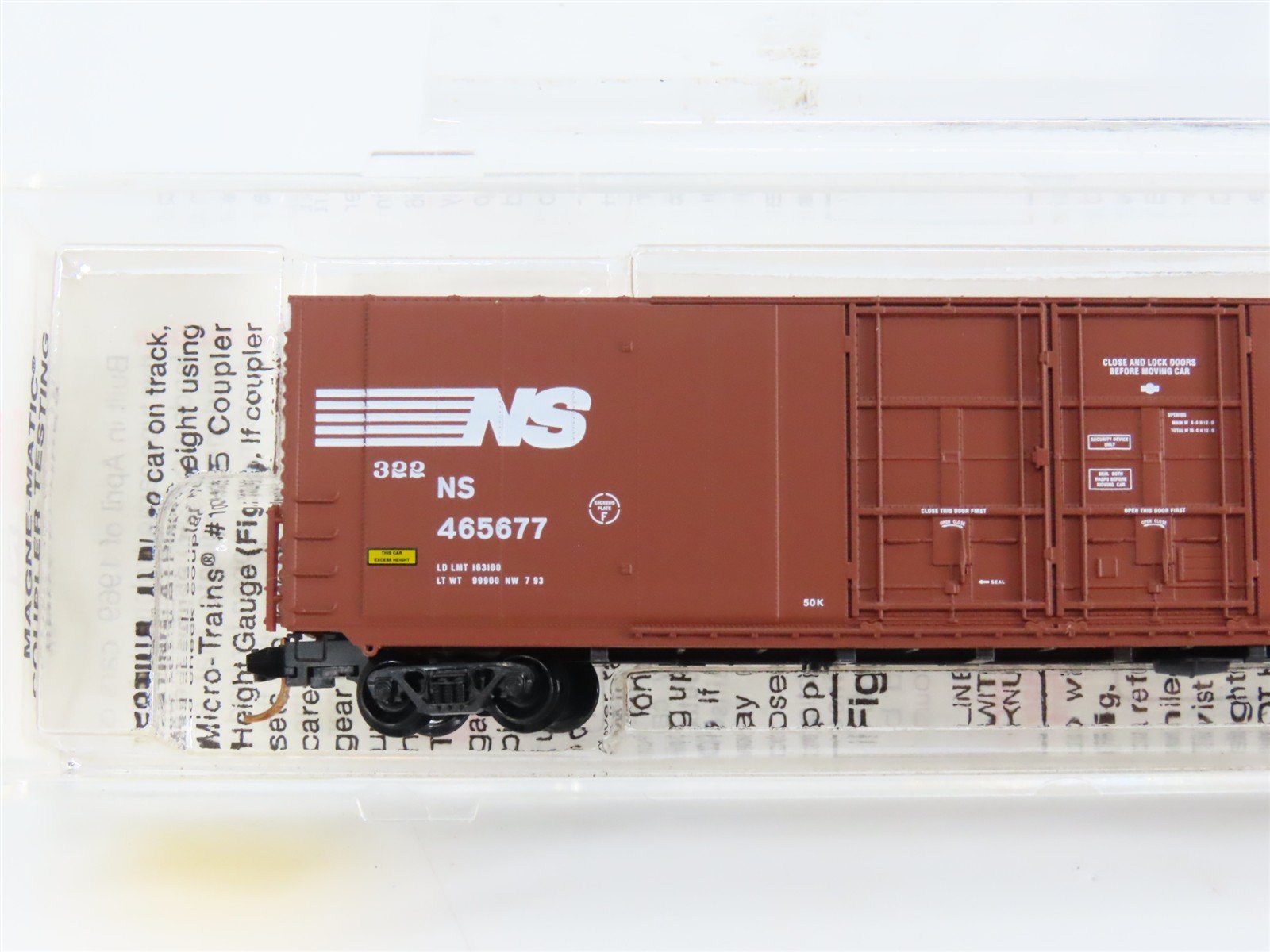 N Scale Micro-Trains 102070 NS Norfolk Southern 60' Box Car 465677 RTR