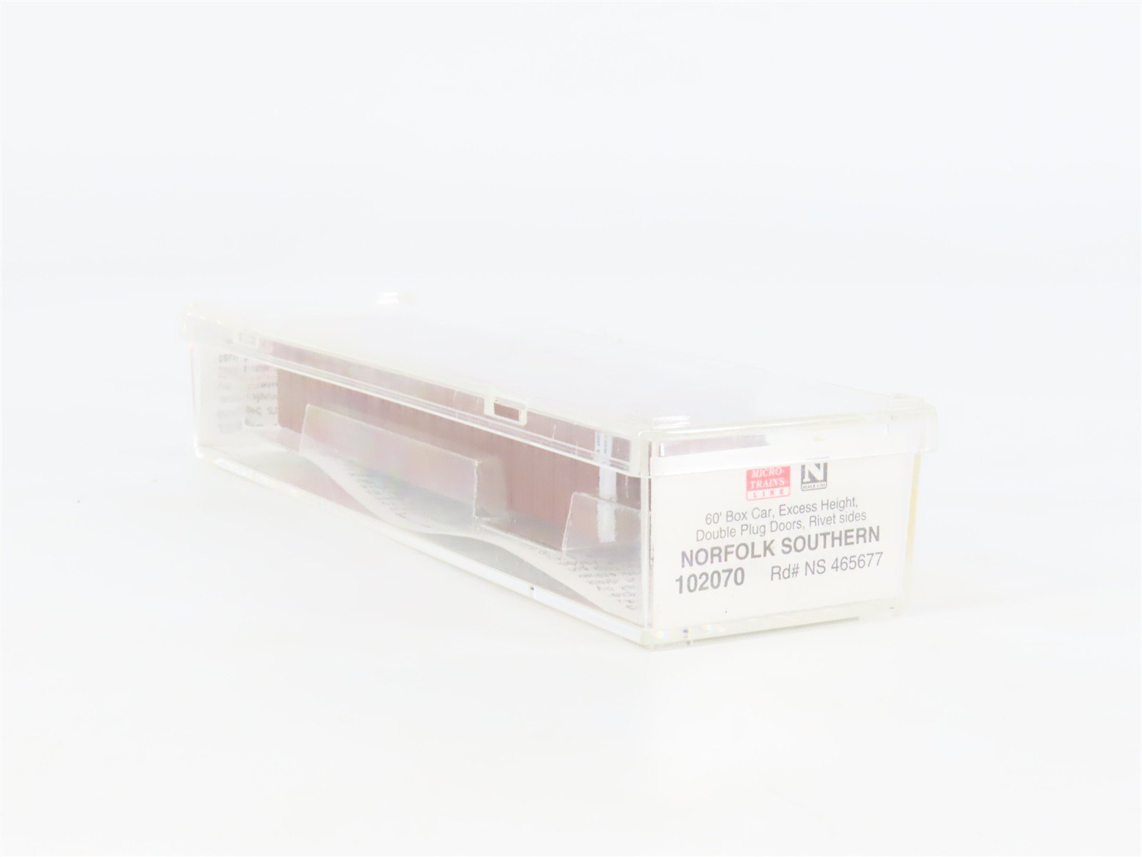 N Scale Micro-Trains 102070 NS Norfolk Southern 60' Box Car 465677 RTR