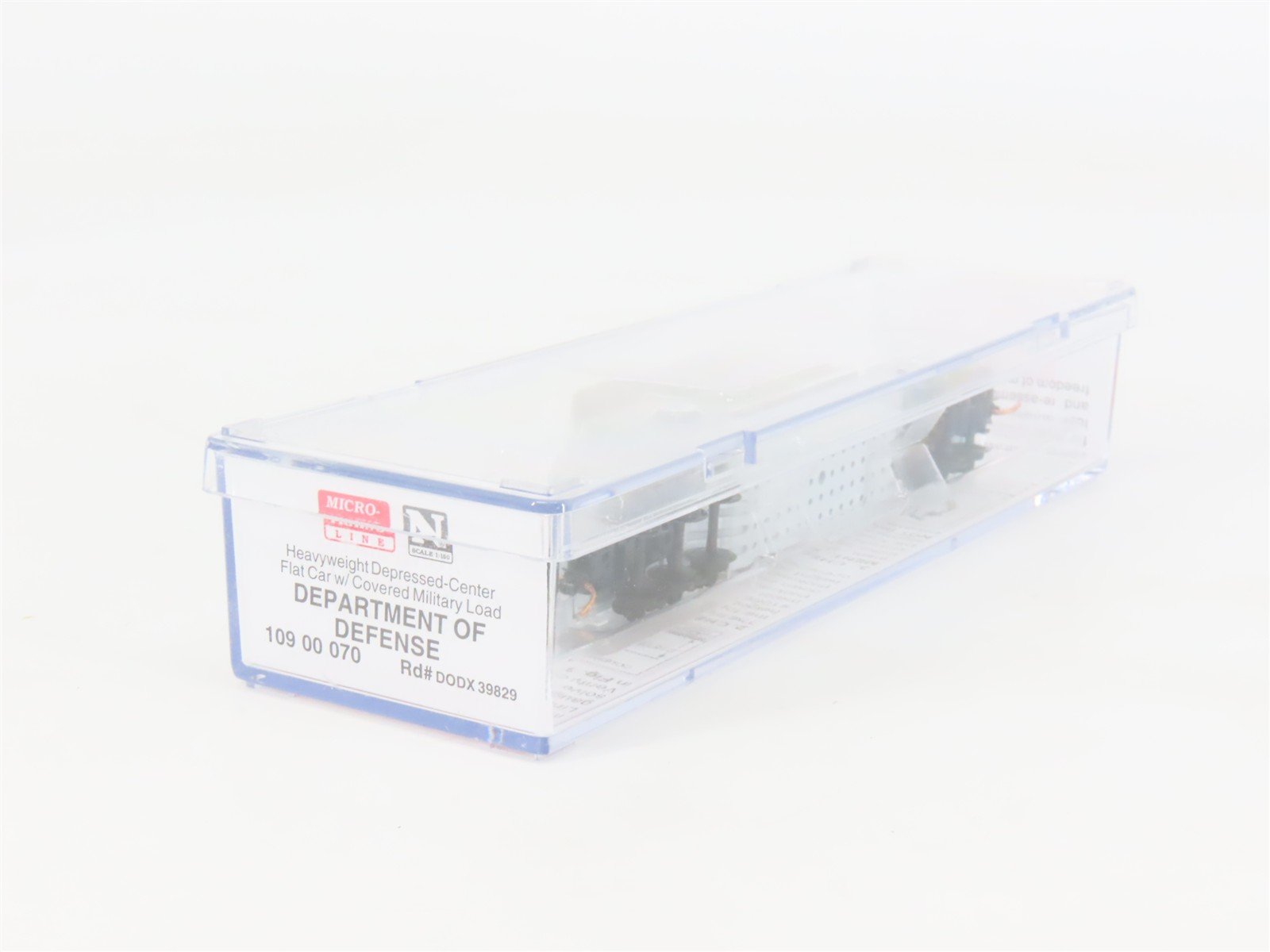 N Scale Micro-Trains 10900070 DODX Department of Defense Flat Car 39829 RTR