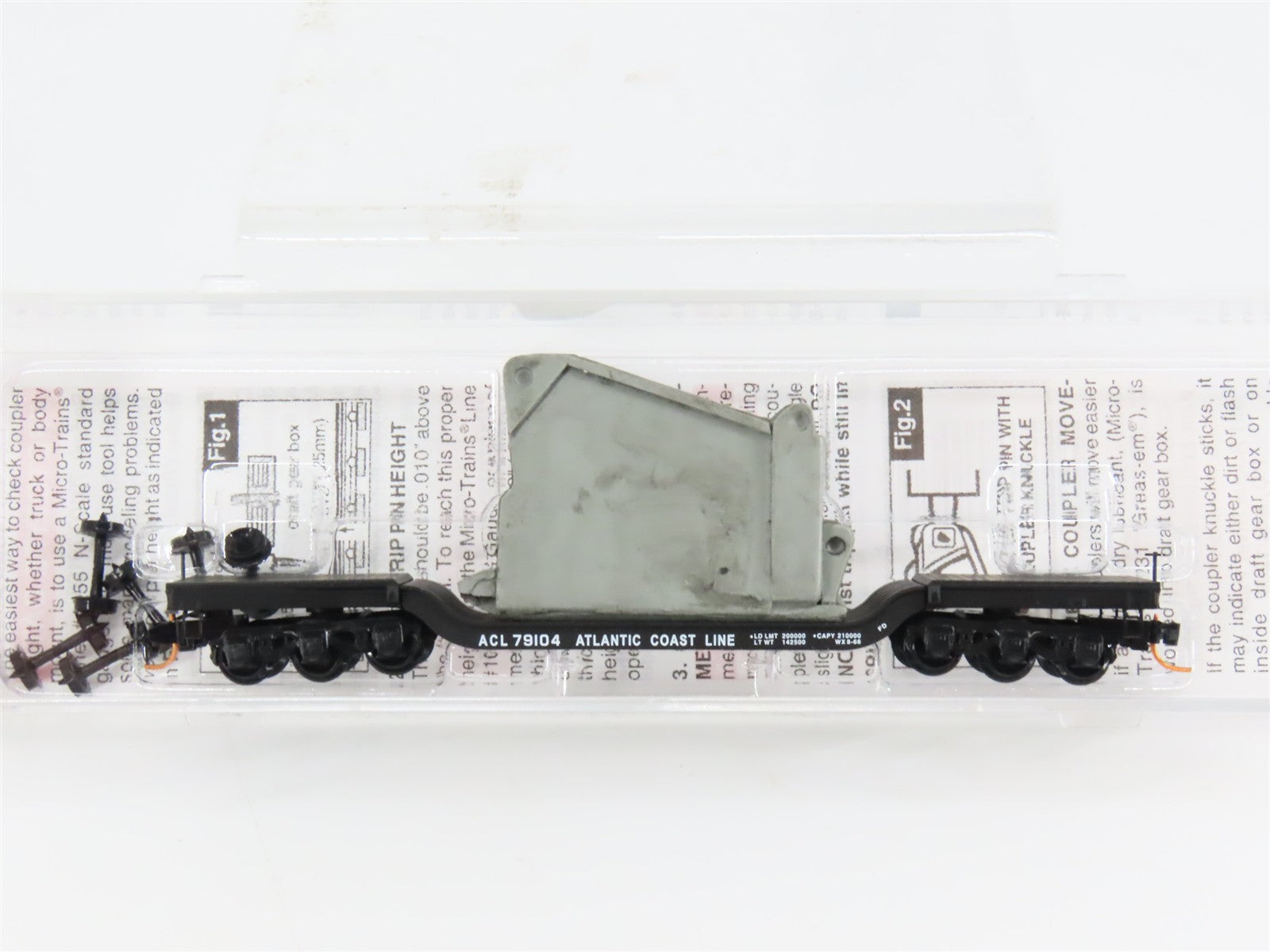 N Scale Micro-Trains 10900260 Atlantic Coast Line Depressed-Center Flat Car RTR