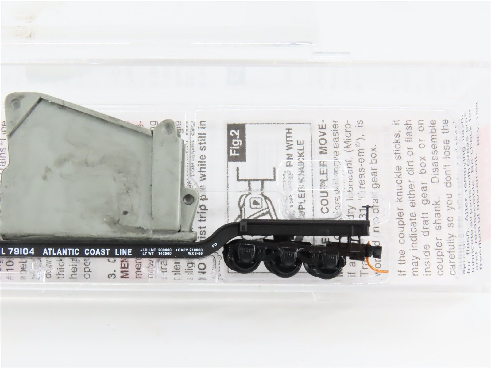 N Scale Micro-Trains 10900260 Atlantic Coast Line Depressed-Center Flat Car RTR